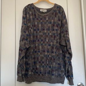 Vintage oversized patchwork sweater